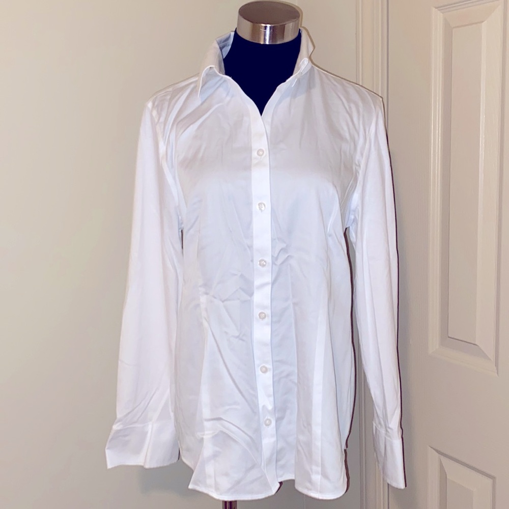 Chico’s No Iron White Button Down
